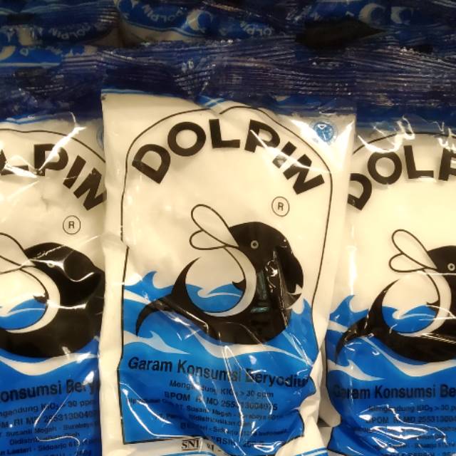 

Dolpin garam meja beryodium 250gr