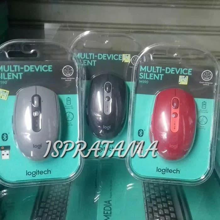 MOUSE WIRELES M590 LOGITECH ORIGINAL - Hitam