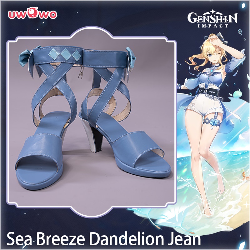 PREORDER UWOWO Game Genshin Impact Jean Cosplay Shoes Summer Outfit Sea Breeze Dandelion Cosplay Sho