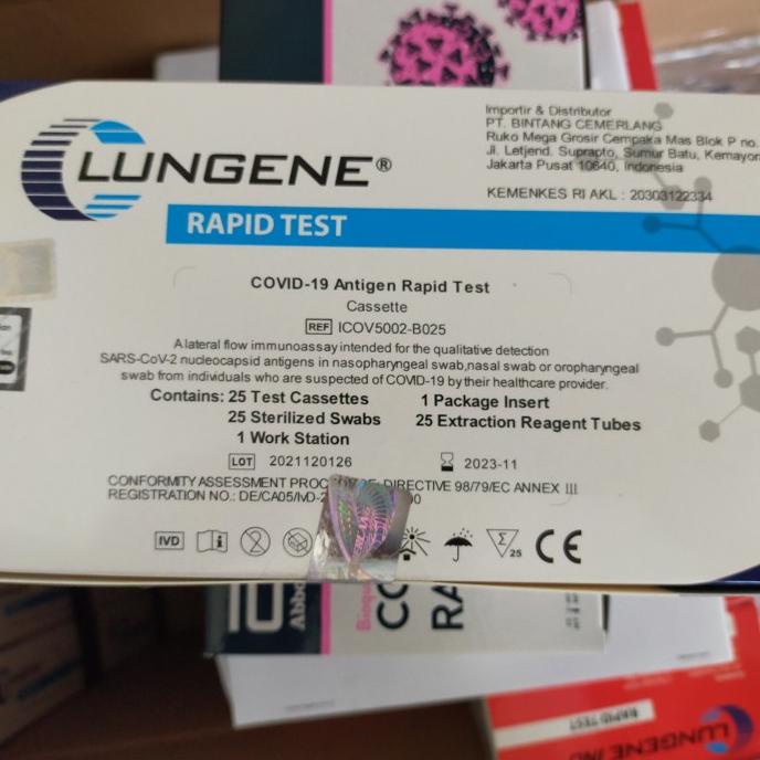Lungene swab hidung antigen resmi original