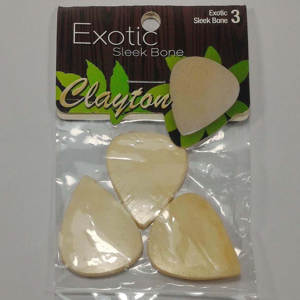 Clayton Exotic Sleek Bone Pick Gitar