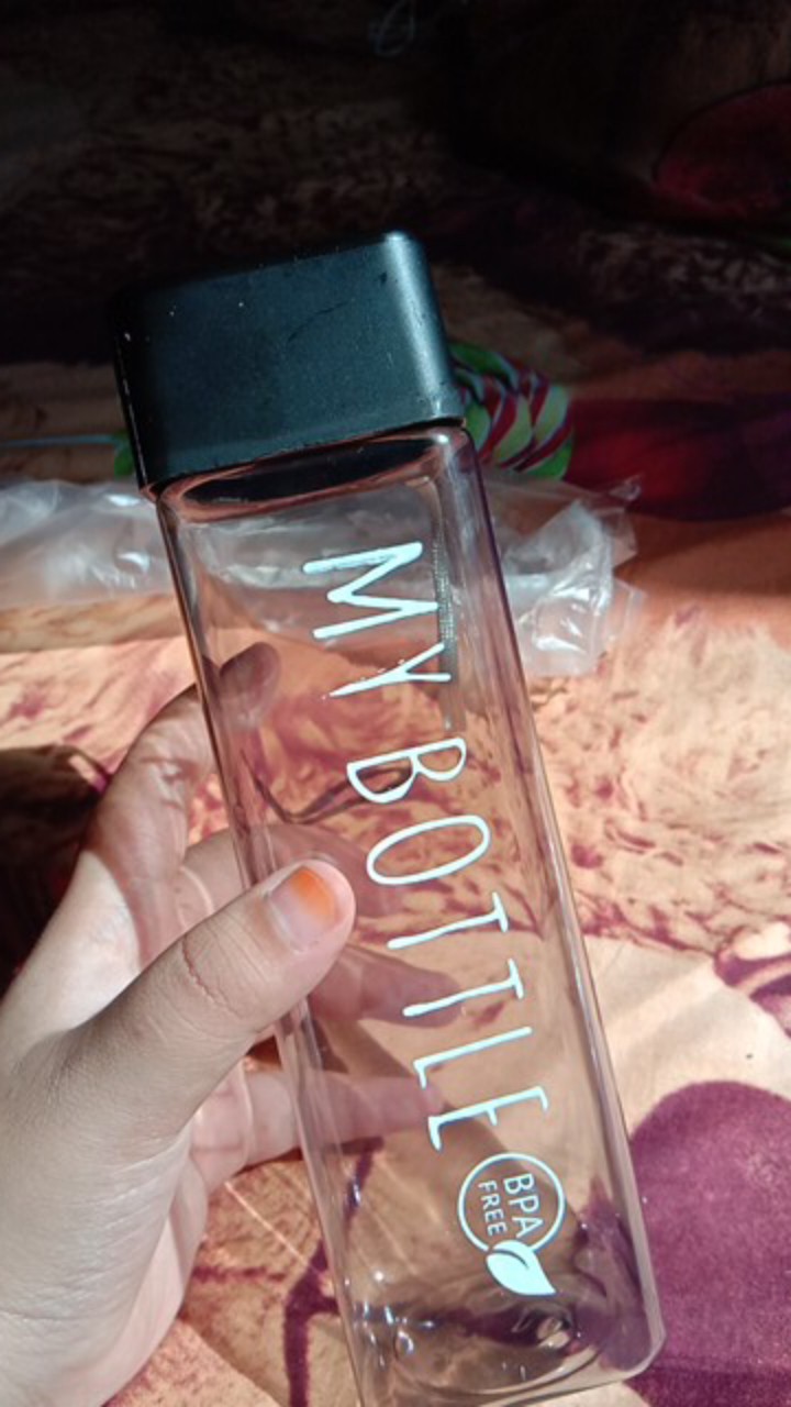 My Bottle Kotak Warna Bening Botol Minum 500ml