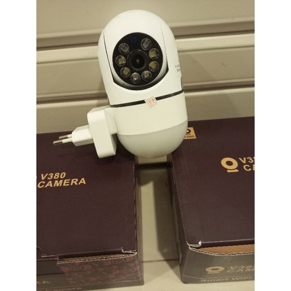 CAMERA IP PTZ LAMPU MINI 8MP MODEL STOP KONTAK FULL HD1080P WIFI CAMERA BOHLAM