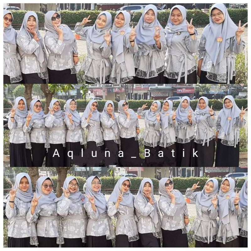 tey-17 Batik wanita ASJ SA HRB026 Kenongo Kemeja Tosca Pendek-6