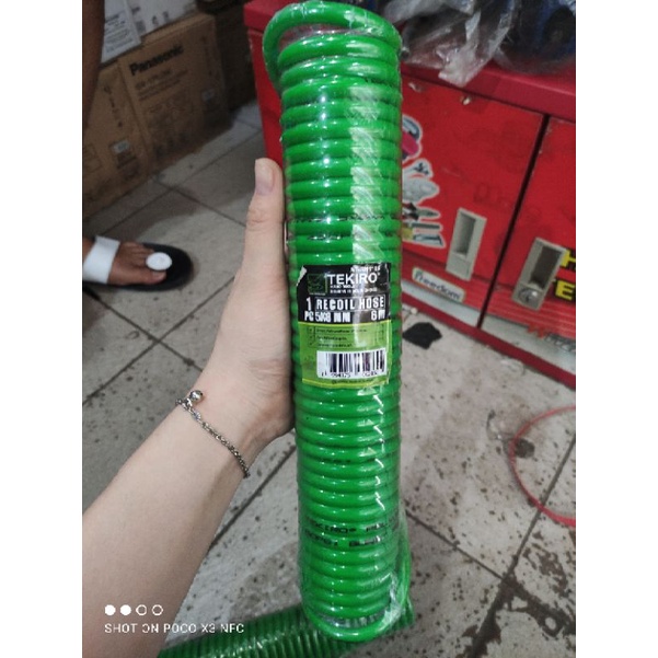 SELANG KOMPRESOR ULIR TEKIRO/SELANG ANGIN/RECOIL HOSE TEKIRO 6METER