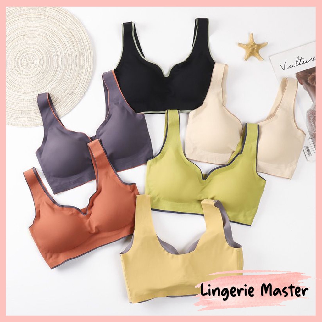 [ LINGERIE MASTER ] - (B-20) Bra Sport BH yoga lari Wanita dengan Model Kualitas Tinggi Lingerie untuk / ZERO FEEL BH Import