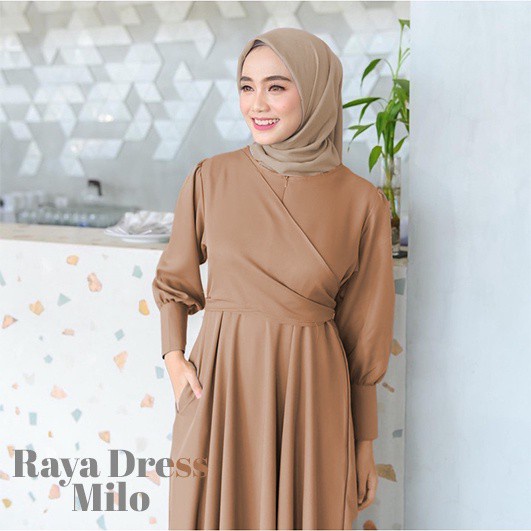 DRESS GAMIS WANITA SYARI MAXI BUSANA MUSLIM TERBARU 2022 - MILO, all size