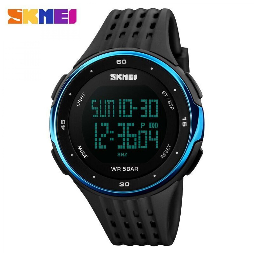 JM1429 - ORIGINAL SKMEI RUNNING SPORT WATCH BLUE / JAM TANGAN PRIA