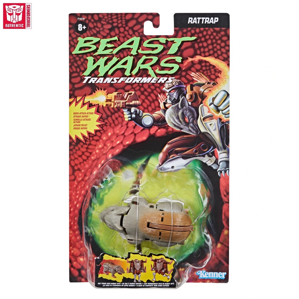 TRANSFORMERS Kenner Vintage Mega Beast Wars Rattrap Action Figure