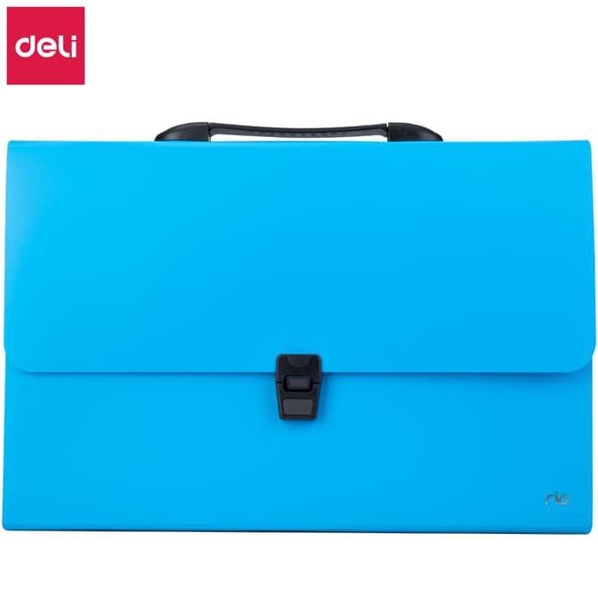 

Deli EB40402 Expanding File-Rio Buckled w/handle FC 13P 3C - Biru TERLARIS