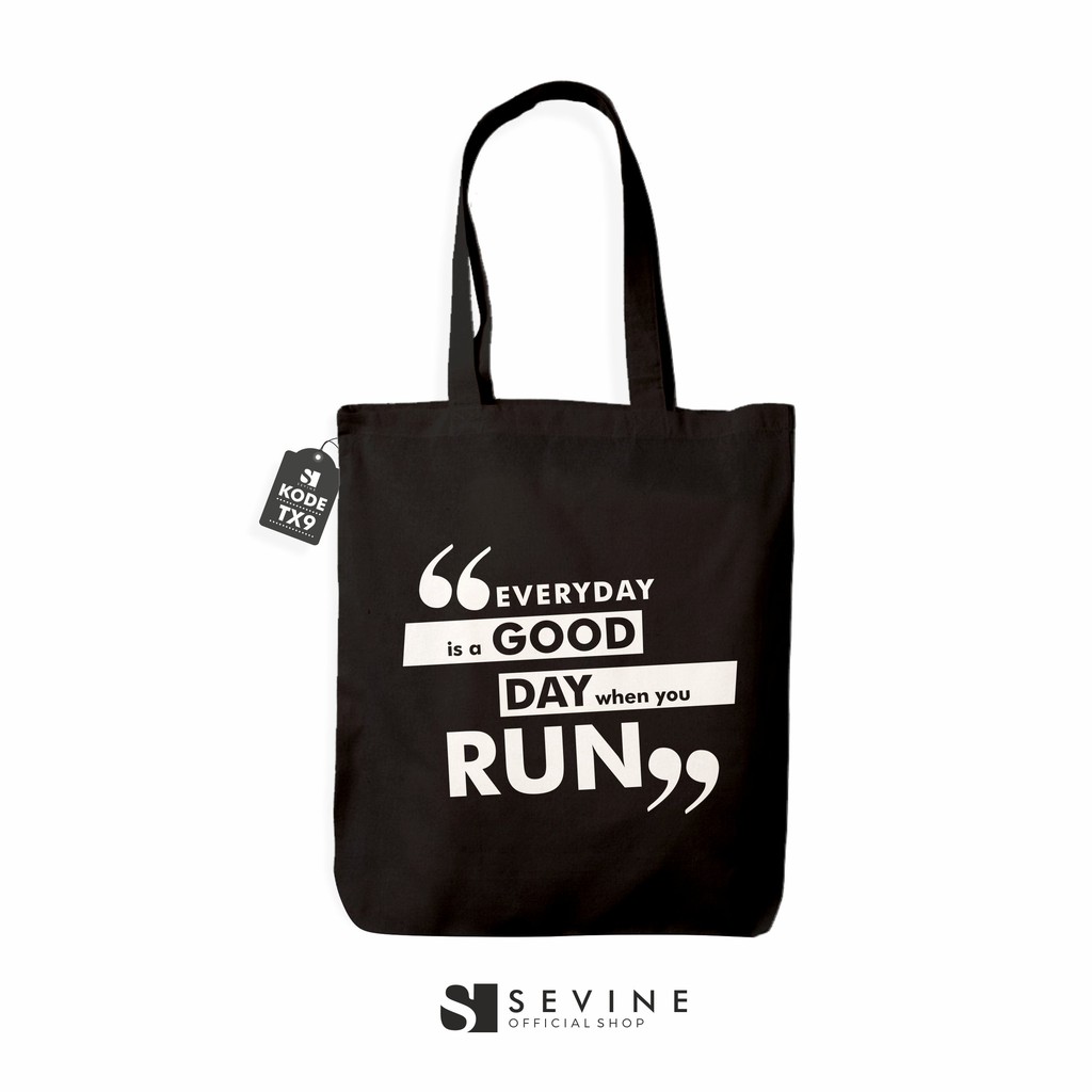 Sevine Totebag Sablon Tas Fashion Wanita Tote Bag Laptop Resleting Quote Motivation - TX