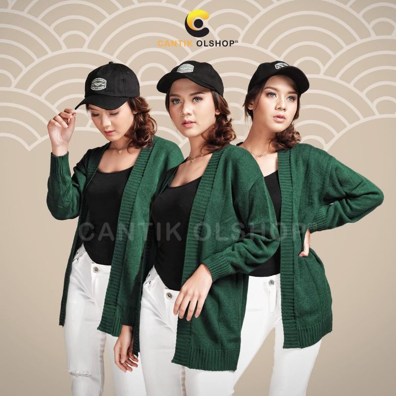 Cardigan Rajut Wanita Panda  Premium Tebal