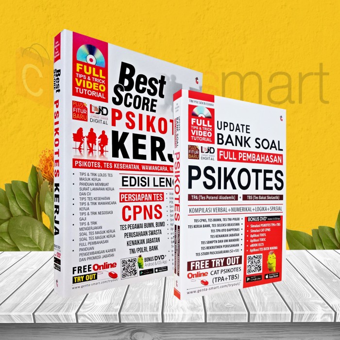 

✨COD✨ BUKU PAKET TES PSIKOTES KERJA CALON PEGAWAI SWASTA & PEGAWAI NEGERI