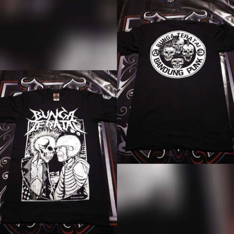 KAOS PUNK| KAOS MURAH KAOS BAND (BUNGA TERATAI)