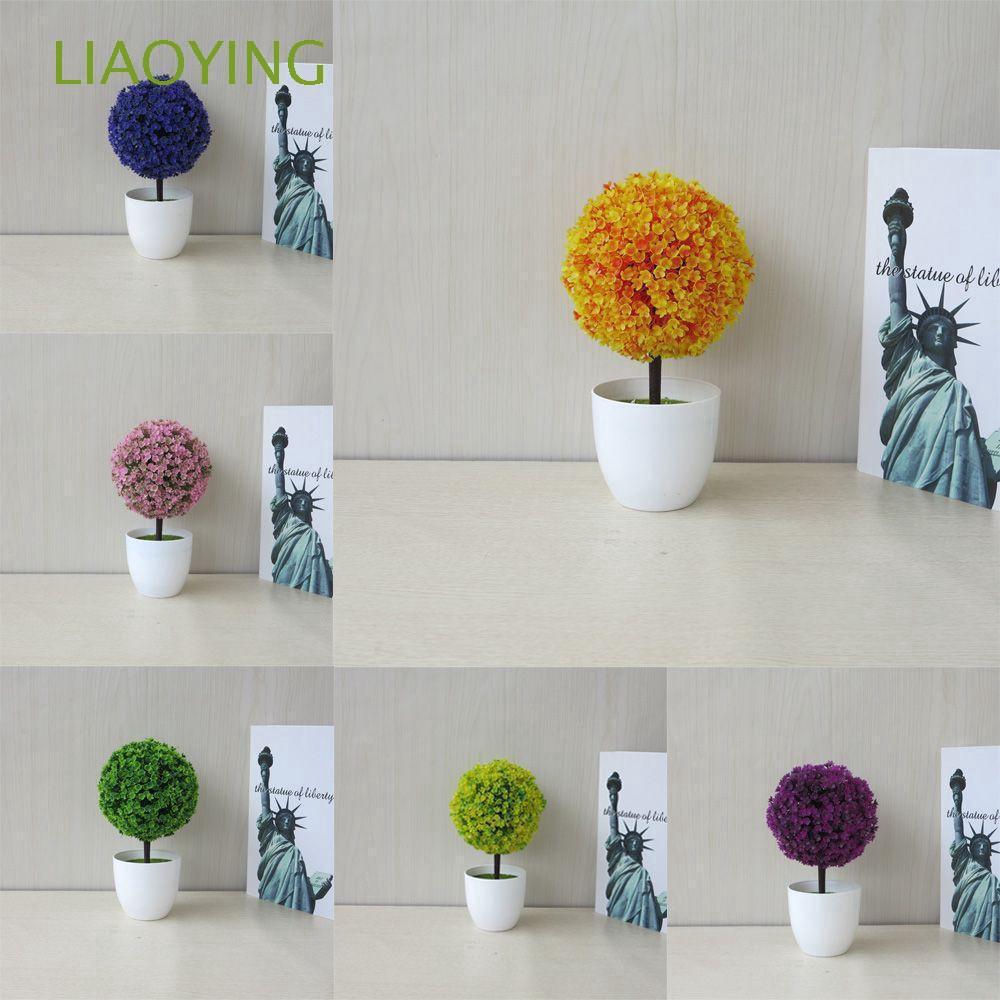 Home Decoration Colorful Artificial Flowers Bonsai Pot Home Decoration Colorful Artificial Flowers Bonsai Pot