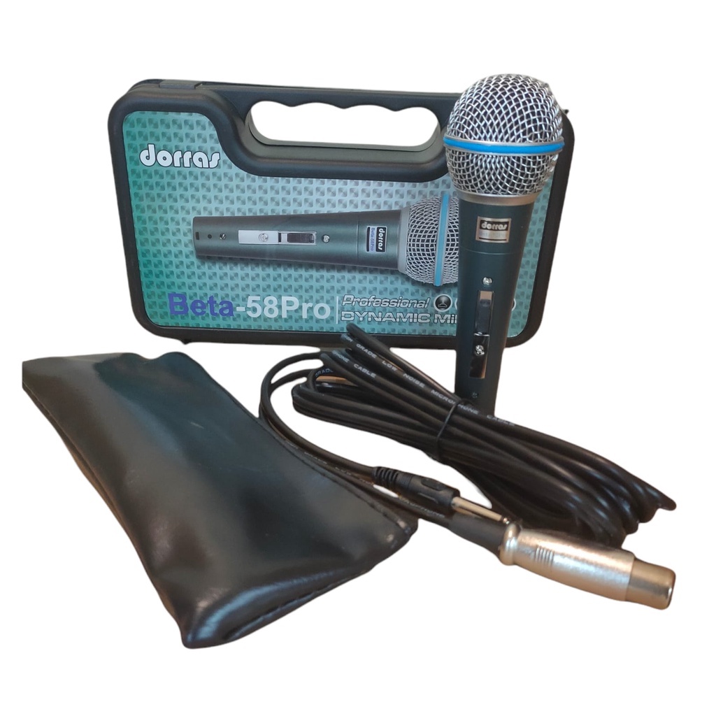 MICROPHONE KABEL / MIC KABEL DORRAS BETA-58 Pro KOPER ORIGINAL SUARA BERKUALITAS