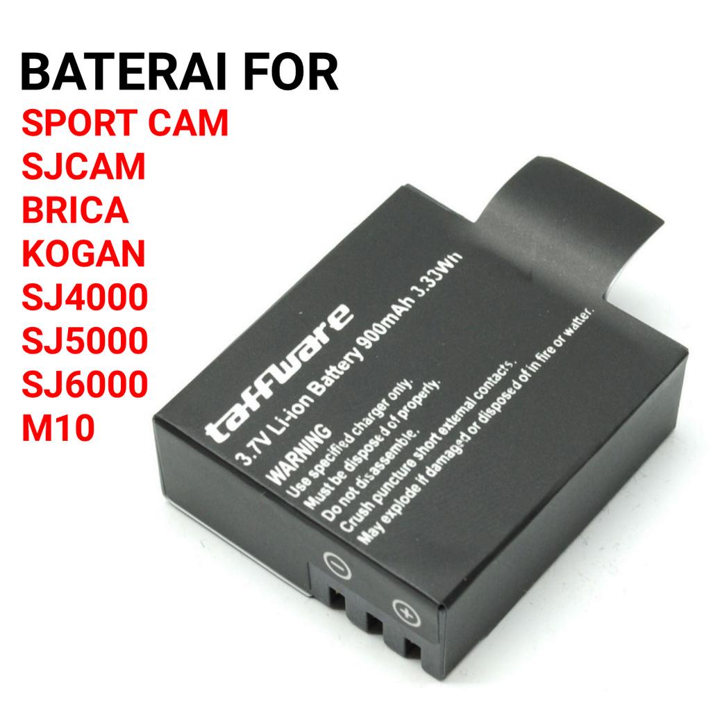 Baterai Action Cam SJCAM KOGAN BRICA KOGAN SJ4000 SJ5000 SJ6000 M10 EKEN H9 H9R Pro - PNP
