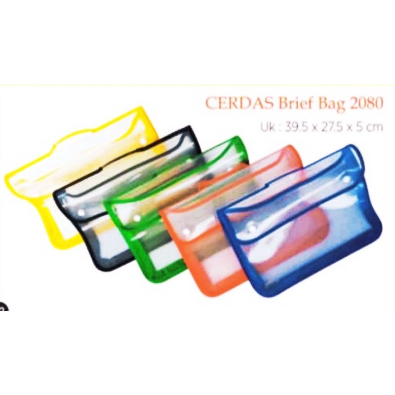 

map plastik ziper bag kancing 2 / school bag kancing 2
