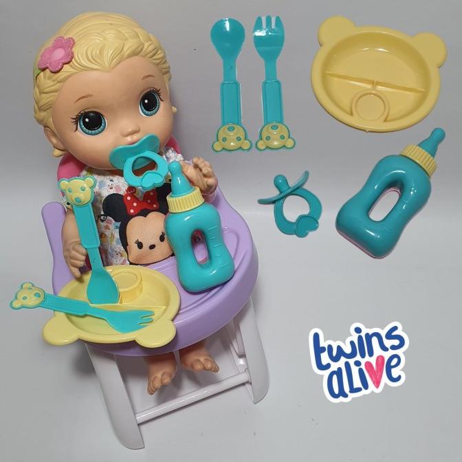 Ready  5Pcs Alat Makan Plastik Aksesoris Boneka Baby Alive Mellchan