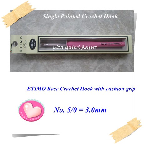 Jarum Rajut Tulip Etimo Pink/Hakpen Tulip Etimo Rose