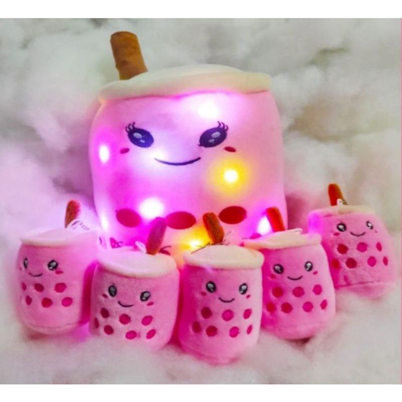 BONEKA BOBA BERANAK LED BOBA BERANAK LUCU MEWAH 5 ANAK 1 INDUK