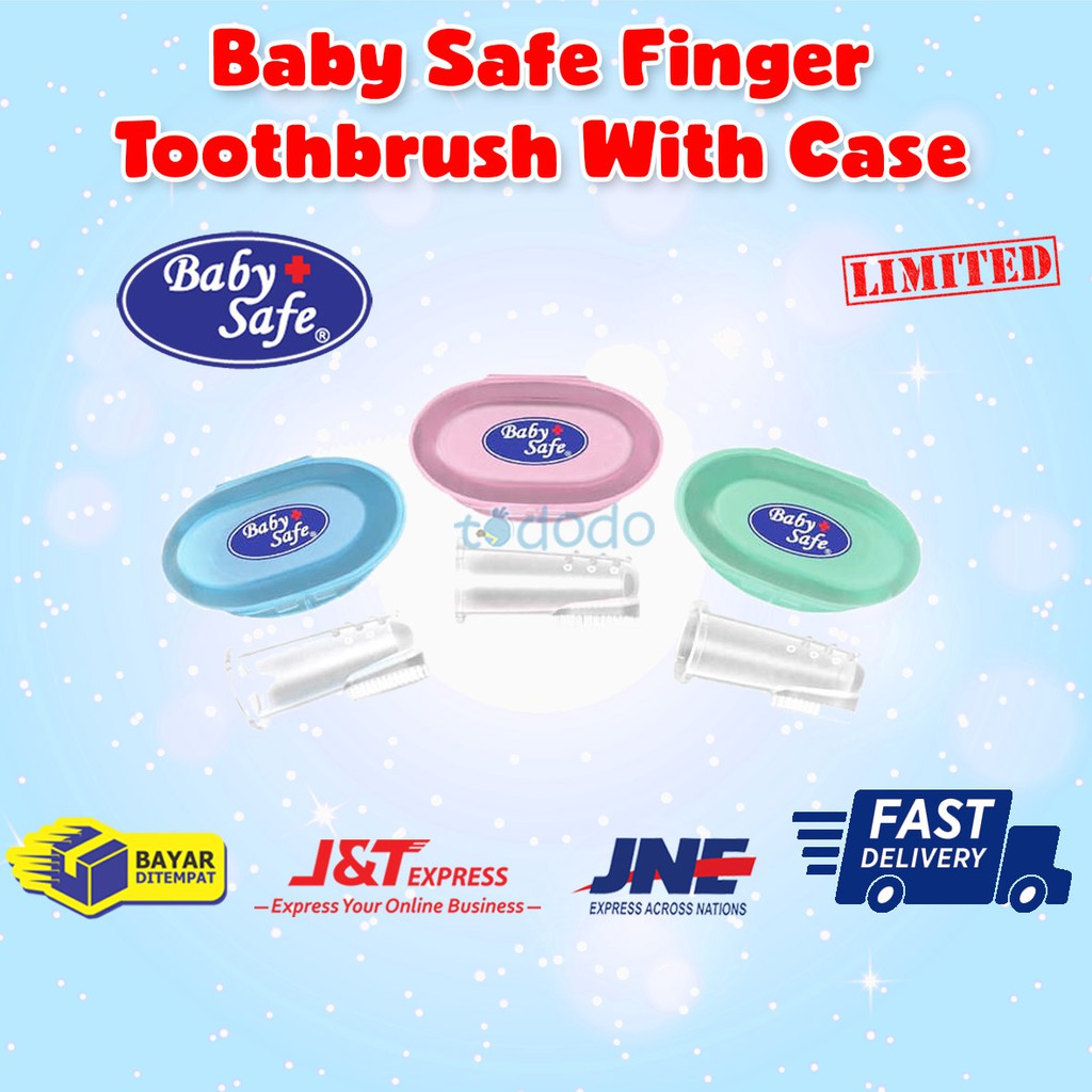 Baby Safe Finger Toothbrush With Case TB001 - Sikat Gigi Bayi