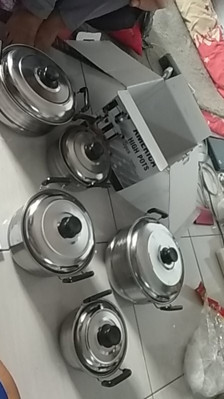 Panci Set 2steamer Stainless Isi 5pcs Panci