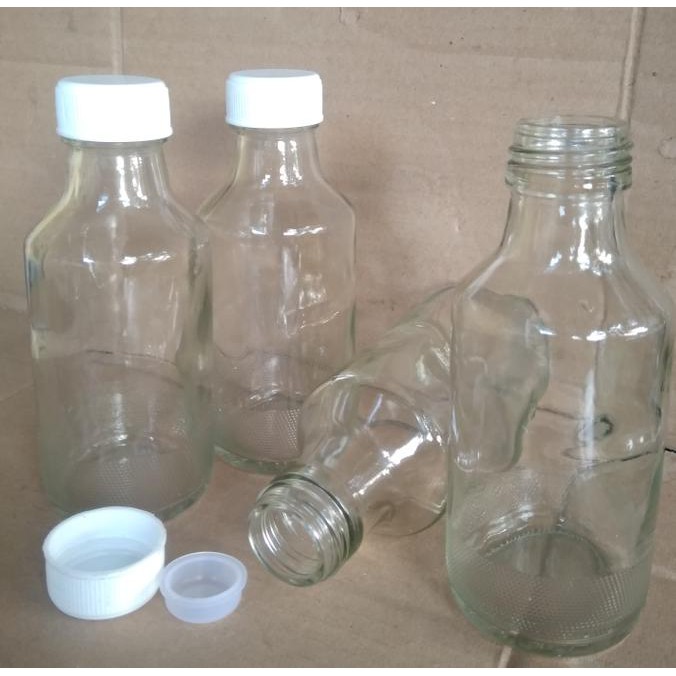 BOTOL KACA BENING 120ML