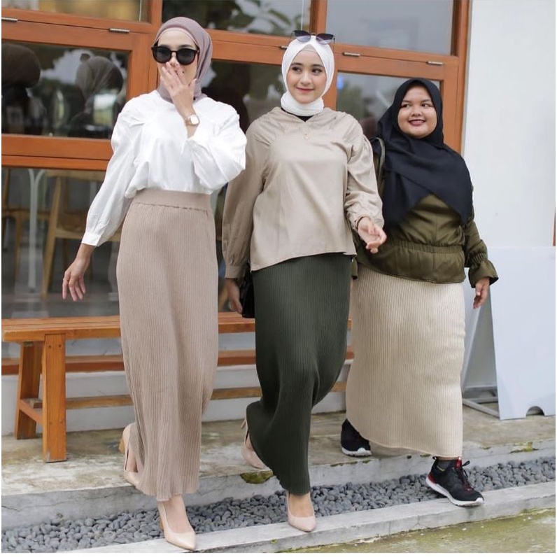 Rajut Premium, Rok Span Rajut, Rok Rajut, Rok Knit Rajut Premium