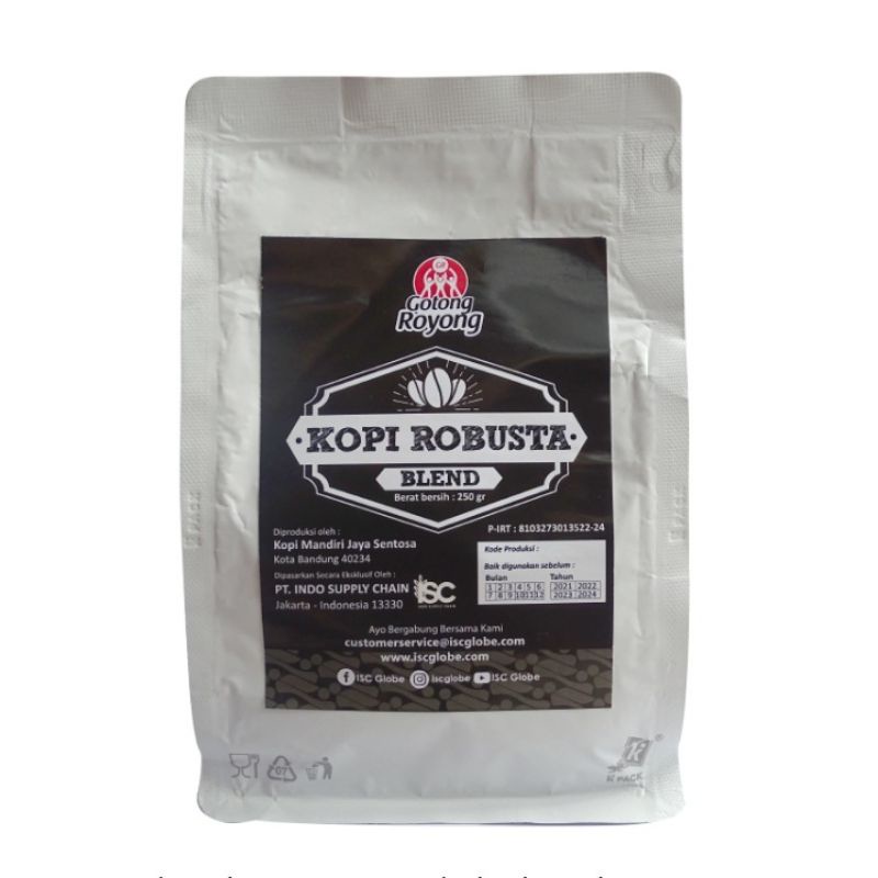 

Kopi Robusta Spesial Blend (250 gram)