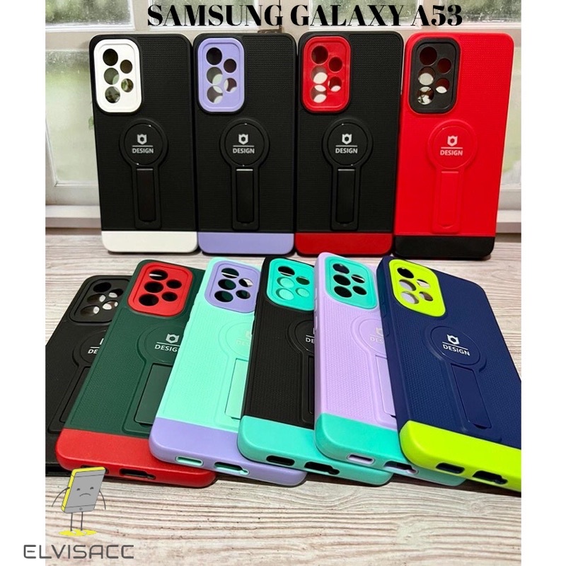 SAMSUNG GALAXY A53 5G CASING STANDING LIPAT SOFTCASE PELINDUNG KAMERA