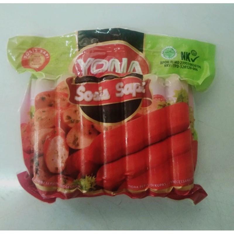 

Yona Sosis Sapi Merah Special Enak Garing 450gr