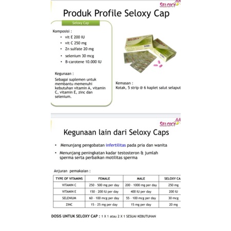 Seloxy AA / Seloxy Premium / Seloxy Cap / Vitamin kulit jerawat / Mencerahkan kulit glowing / Promil / Suplemen Anti aging