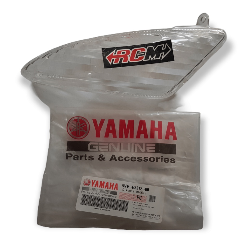 5VV-H3322-00 PERBIJI MICA MIKA KACA LENSA LAMPU SEN SEIN RETING RETTING RITING DEPAN DPN KANAN MIO SPORTY OLD LAMA ORI ORIGINAL YAMAHA YGP ASLI