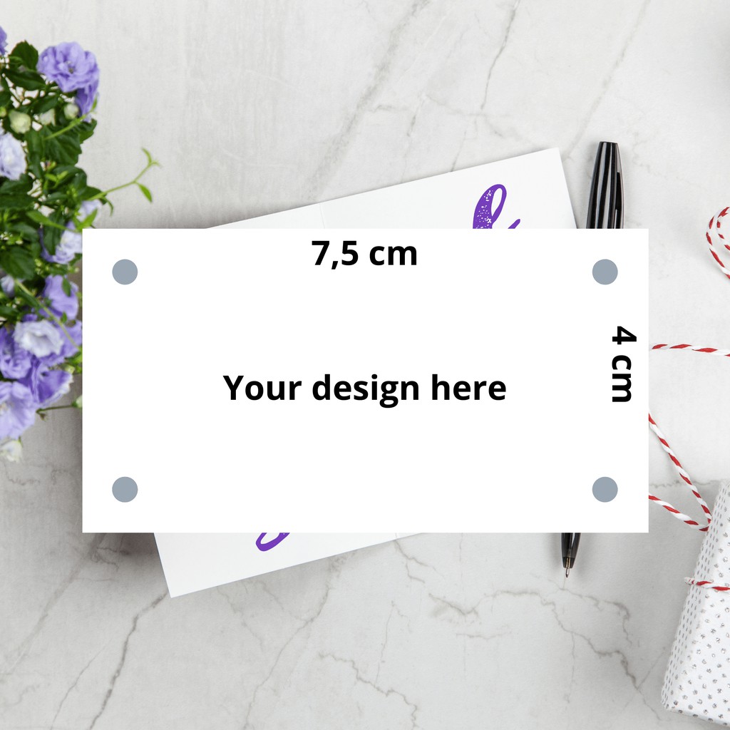 

7,5cm x 4cm | Thankyou Card / Thanks Card / Kartu Terima Kasih