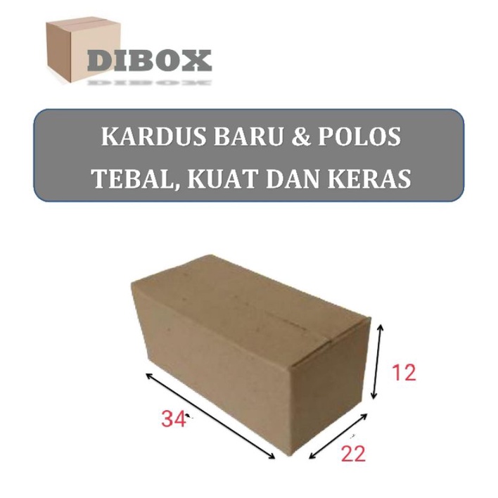 

KARDUS/BOX KARTON POLOS UKURAN 33x 22 x 12 CM SINGLE WALL