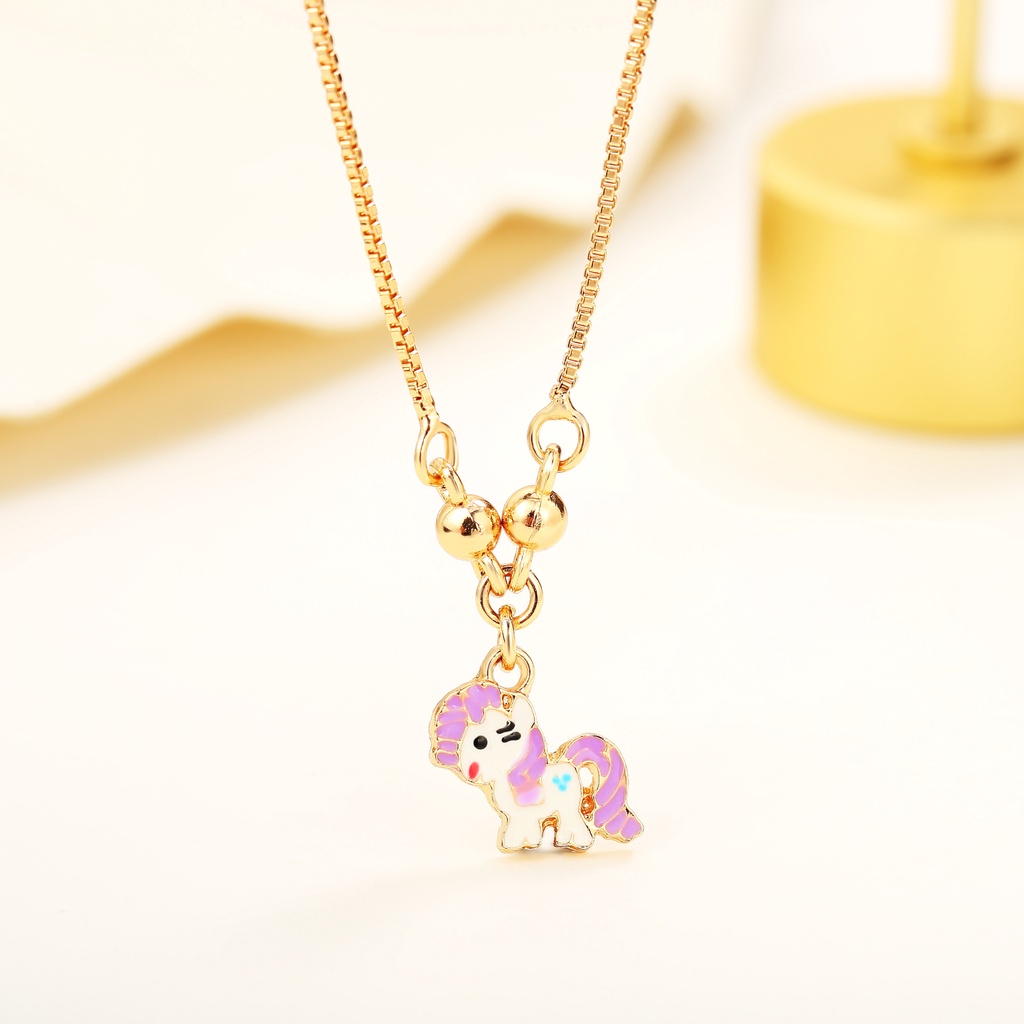 Y410 Kalung Anak Perempuan Titanium Mickey Mouse Kalung Anak Titanium Asli Tidak Luntur Aksesoris Anak