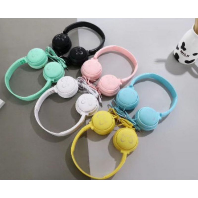 Headset Headphone Bando Universal MACARON J-18 Stereo Extra Bass