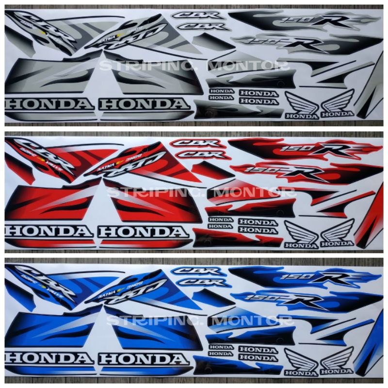 Lis Striping Sticker Standar Cbr Old Tahun 2006