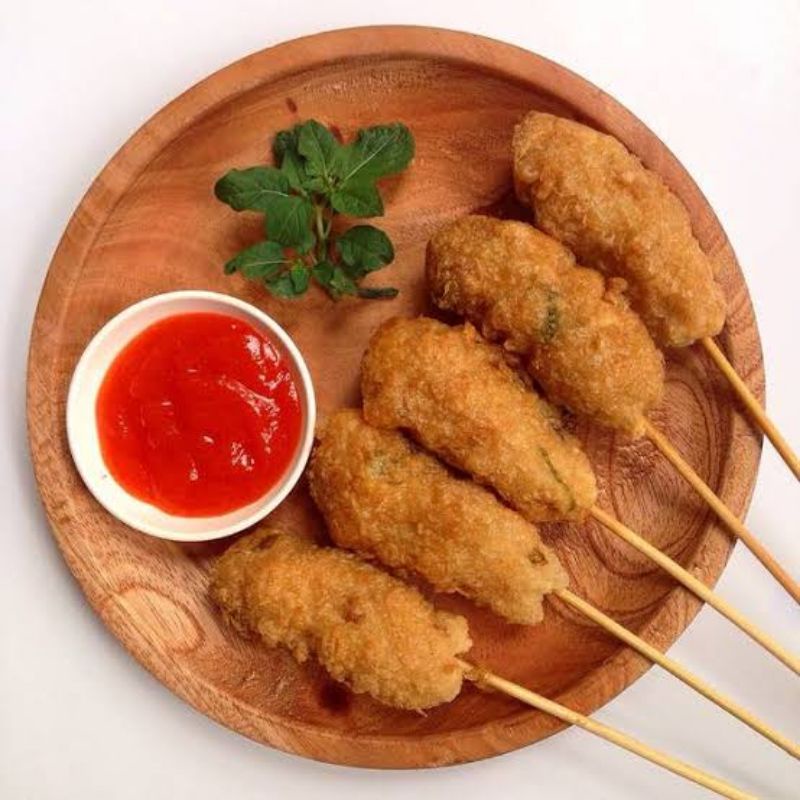 

SEMPOL AYAM FROZEN/MATANG + SAOS HOMEMADE ISI 10 TUSUK