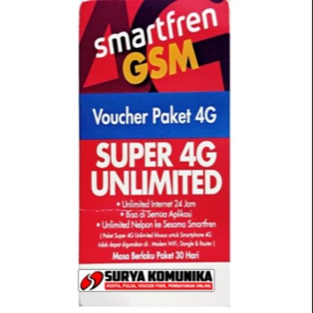 VOUCHER SMARTFREN UNLIMITED FUP 1GB+1GB