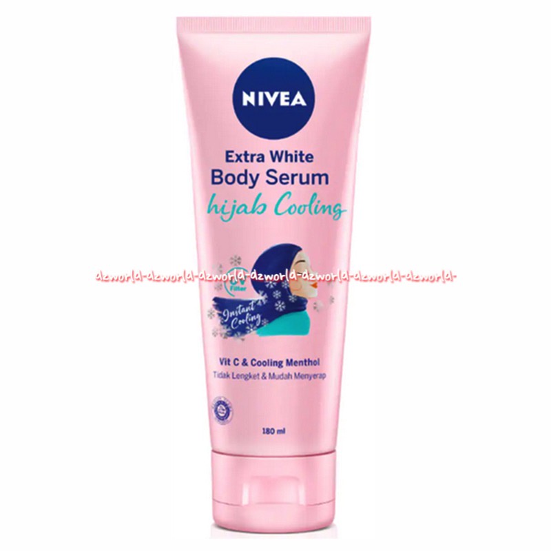 Nivea Extra White Body Serum Hijab Cooling Vit C &amp; Cooling 180ml