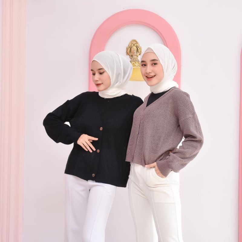SHIREN CARDIE STARDA TANGAN BALOON KARDIGAN RAJUT KANCING-7