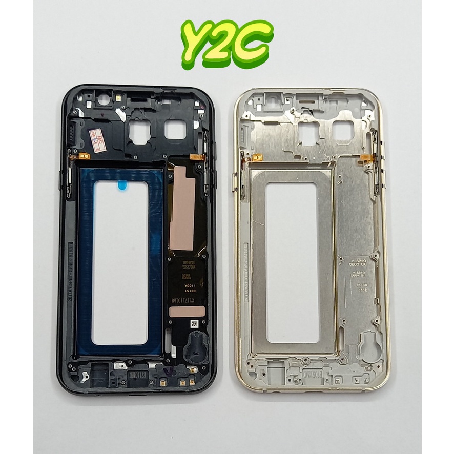 BEZEL FULLSET SAMSUNG A720 / GALAXY A7 2017 / TULANG TENGAH FRAME TATAKAN LCD