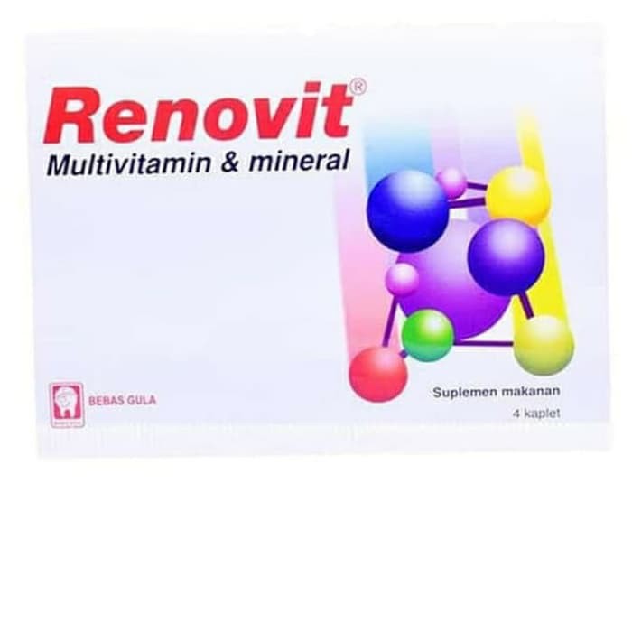 RENOVIT STRIP 4 TABLET MULTIVITAMIN MINERAL DAYA TAHAN TUBUH