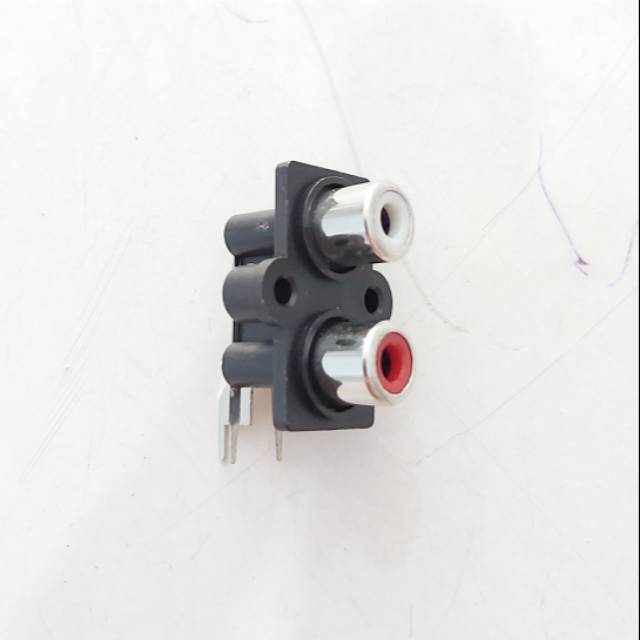 SOKET AUDIO INPUT RCA 2 PIN BELL Terminal PLASTIK