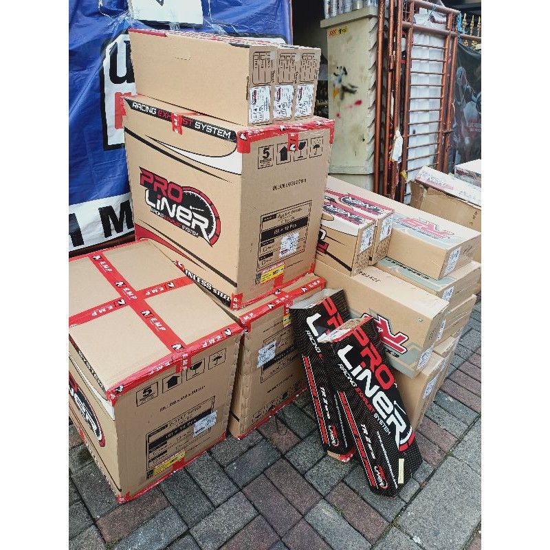 KNALPOT PRO LINER PROLINER TR1 TR 1 R R15 V3 V4 VVA CBR150 CB150 VIXION SONIC SATRIA FU GSX SUPRA GTR 150 R MT15 XSR CBR150R CB150R XABRE R15 V1 V2 V3 V4 CONNECTED R15 M KLX DTRACKER CBR CB 150 R VIXION R TITAN BLACK CARBON SHORT LONG ORIGINAL + DB KILLER