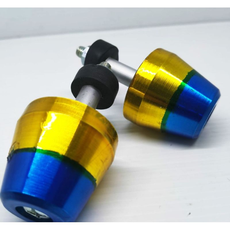 Jalu Stang Aluminium Gold blue 2tone model santria Fu