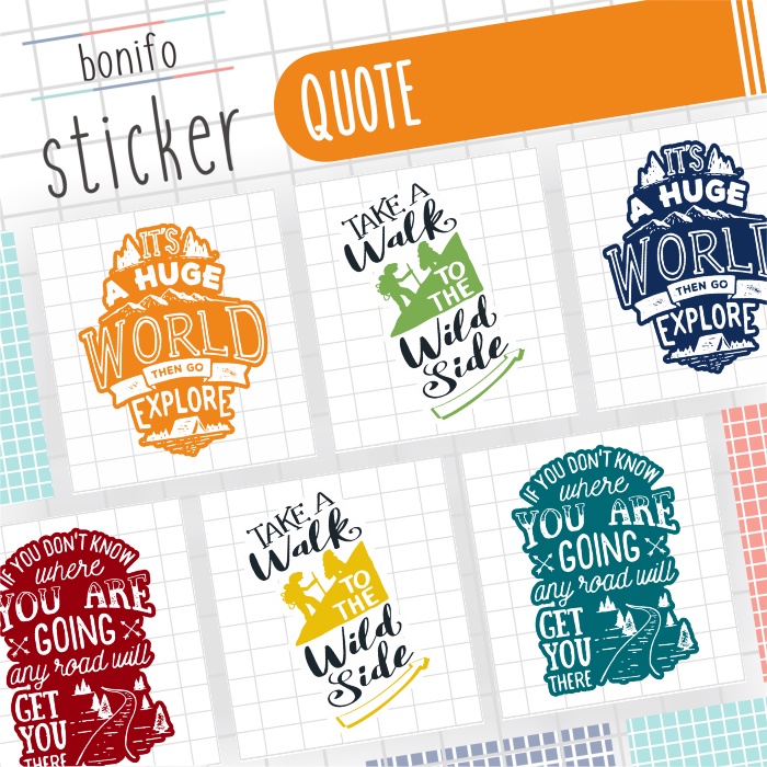 

Sticker Quote/Motivasi Travelling & Adventure | Stiker Vinil