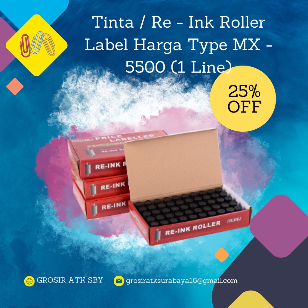 

Re - Ink / Tinta Roller Label Harga Type MX - 5500 (1 Line) (Harga Per 50 Pcs)